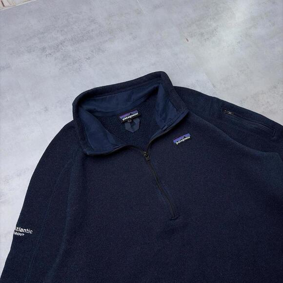 Y2K Navy Patagonia Better Sweater Fleece Quarter Zip Sweater - Picture 4 of 8